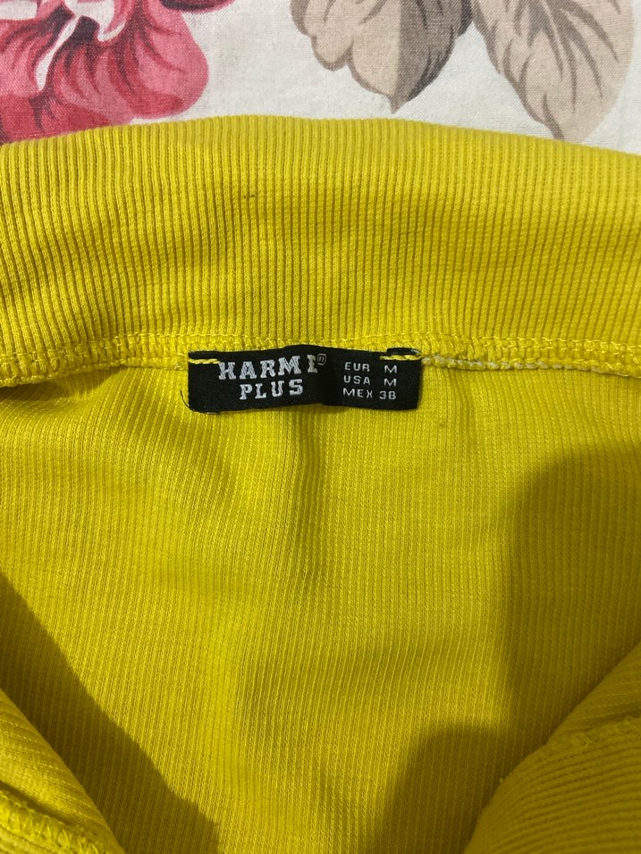 Sarı Polo Yaka Tişört - Görsel 2