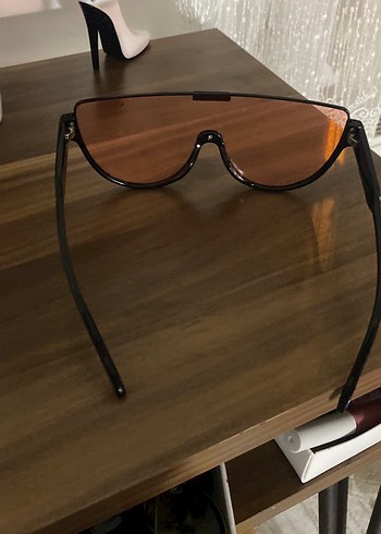 Kadın turuncu  Şeffaf Street Wear Gözlük - Görsel 2