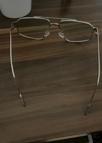 Şeffaf Bej Minimalist Kadın Gözlüğü - Görsel 4