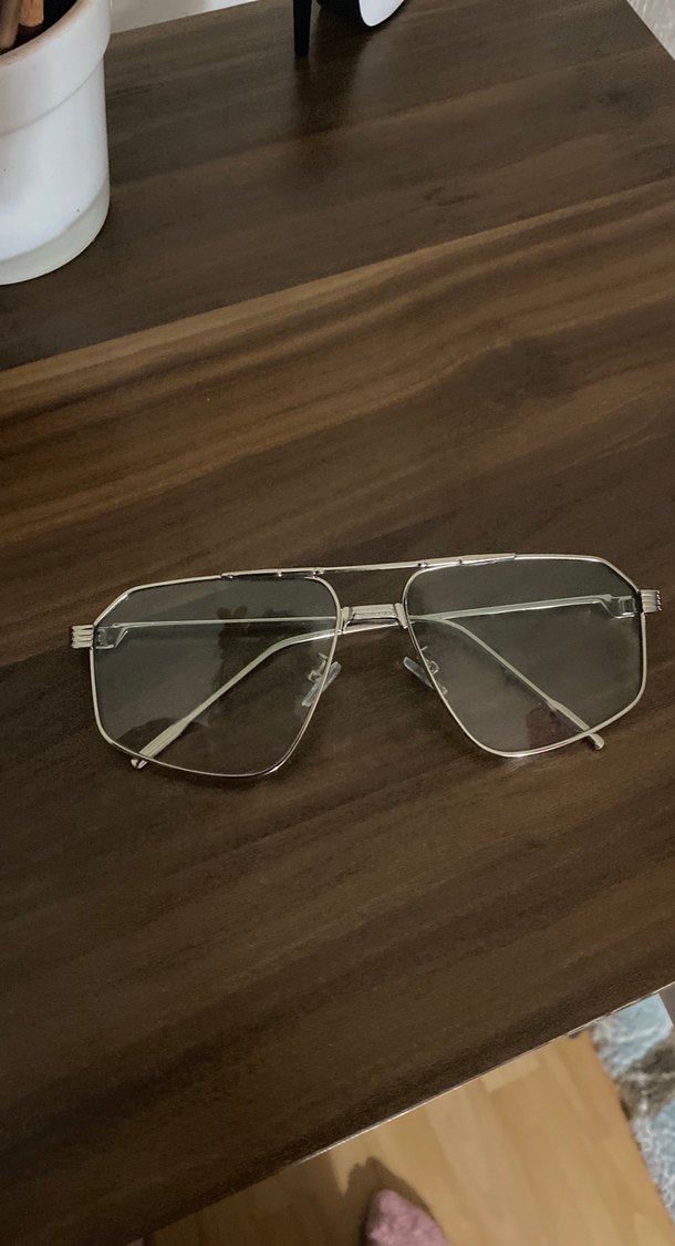 Şeffaf Bej Minimalist Kadın Gözlüğü - Görsel 2