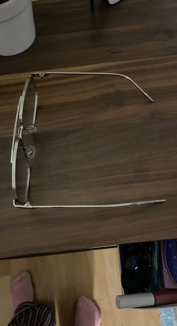 Şeffaf Bej Minimalist Kadın Gözlüğü - Görsel 3