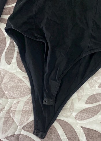 Siyah Uzun Kollu  çıtçıtlı body suit - Görsel 5