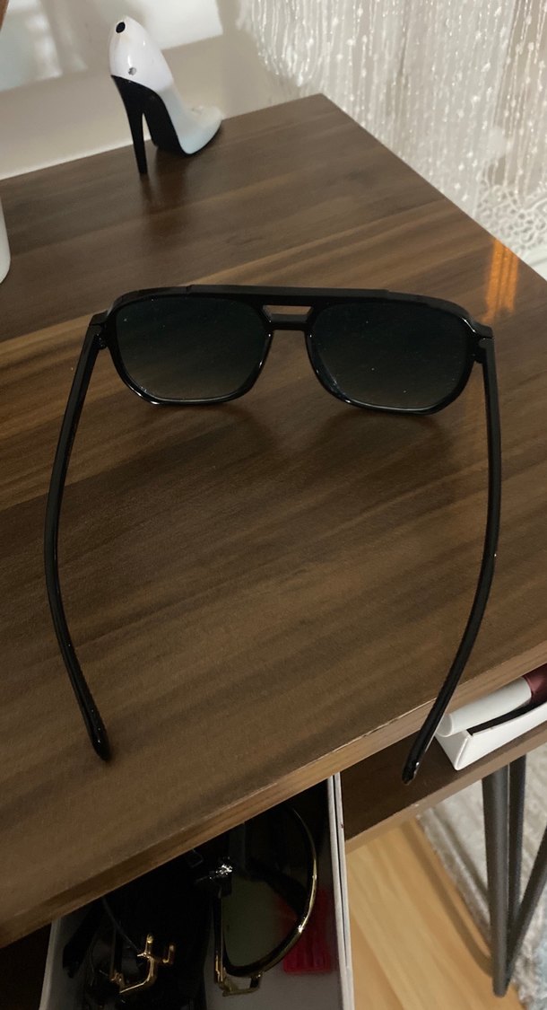 Yeşil  Biker Tarzı Kadın Güneş Gözlüğü - Görsel 3