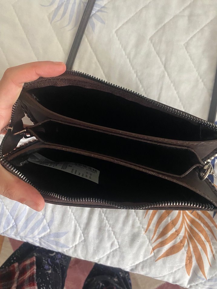 Kahverengi Deri Kadın Çanta - Görsel 4