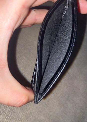 Siyah Yılan Derisi Desenli Kadın Deri Cüzdan - Görsel 4