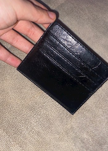 Siyah Yılan Derisi Desenli Kadın Deri Cüzdan - Görsel 3