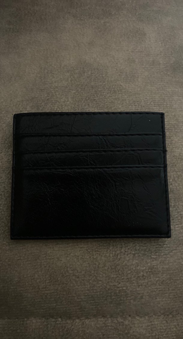 Siyah Yılan Derisi Desenli Kadın Deri Cüzdan - Görsel 2