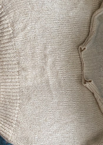 Bej Bohem Örgü Kazak standart beden - Görsel 2