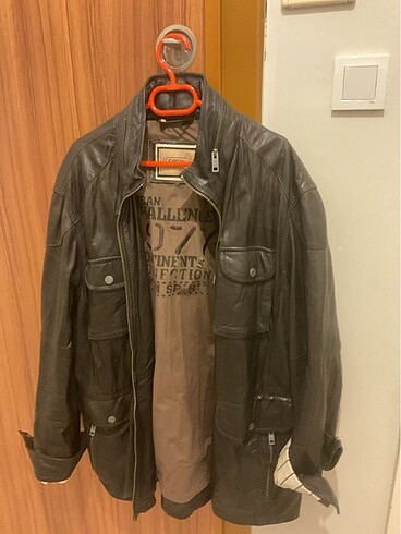 Diğer Vintage Unisex Suni Deri Ceket