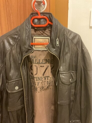 xl Beden Vintage Unisex Suni Deri Ceket