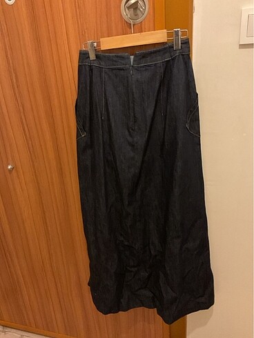 Diğer Maxi Pileli Kot Etek