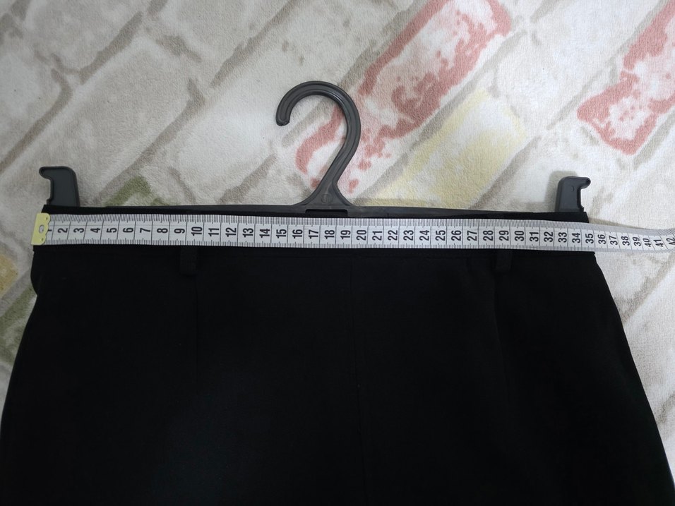 Kadın Siyah Uzun Düz Kesim Etek - Görsel 5