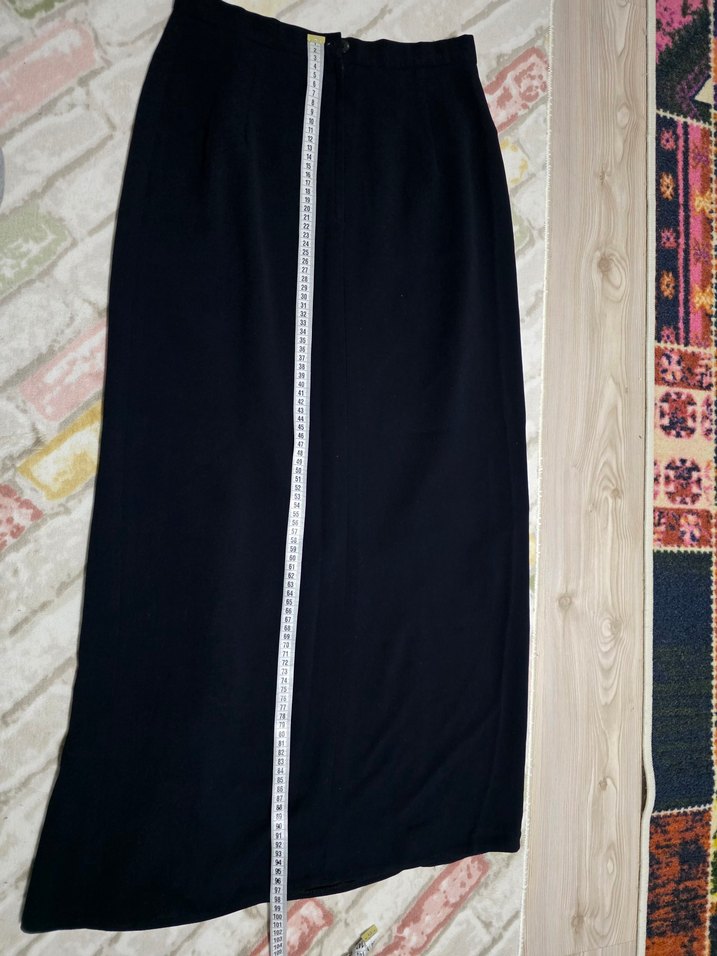 Lacivert Kadın Uzun Etek - Görsel 4