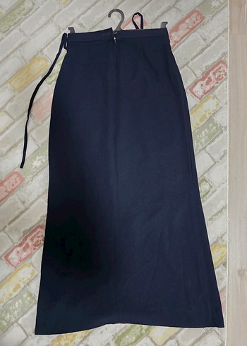 Lacivert Kadın Uzun Etek - Görsel 2