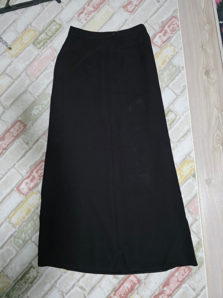 Koyu Kahve Tonunda Uzun Kadın Etek - Görsel 2