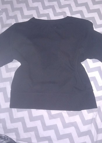 LTB Siyah Baskılı Şeritli Crop