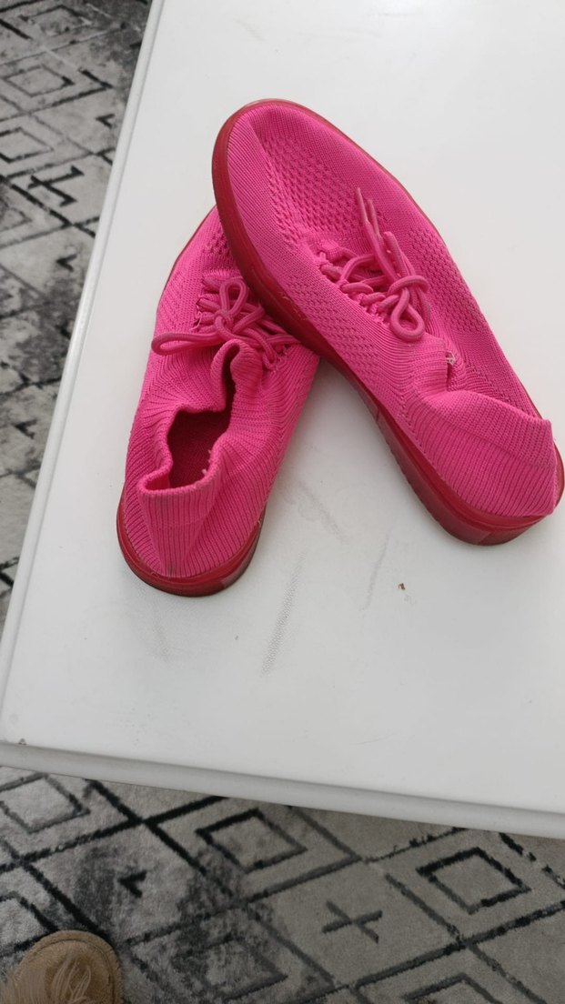 Pembe Triko Kadın Spor Ayakkabı - Görsel 3