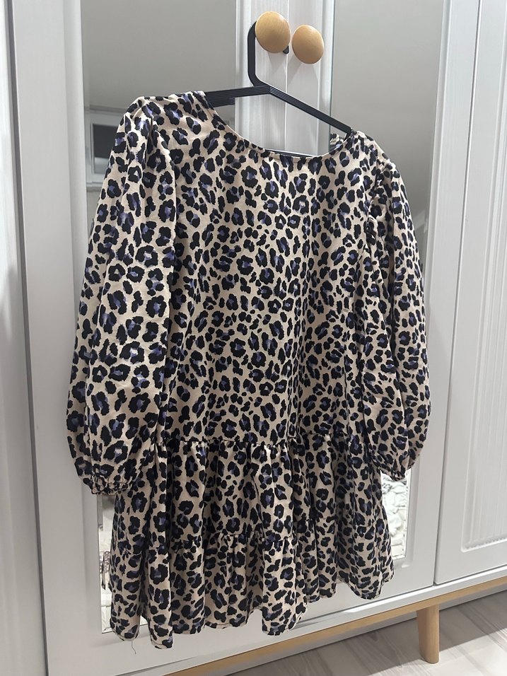 Kahverengi Leopar Desenli Bluz - Görsel 2