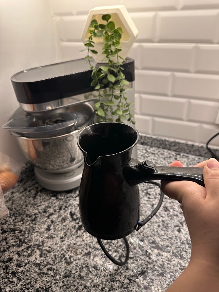 Siyah Elektrikli Türk Kahve Makinesi - Görsel 4