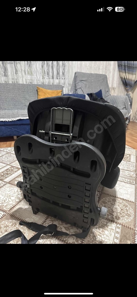 Gri Siyah Çocuk Araç  Koltuğu Oto Koltuk - Görsel 4