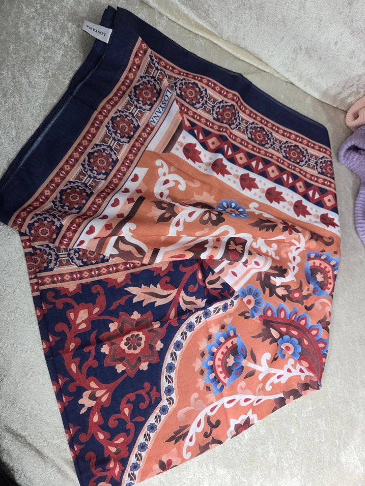 Bohem Çok Renkli Kadın şal - Görsel 2