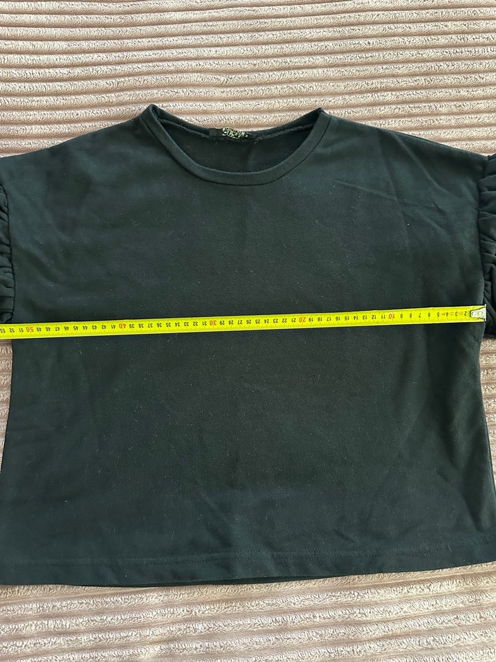 QUZU Kadın Siyah Uzun Kollu Bluz - Görsel 5