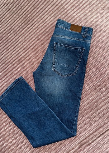 Mavi erkek çocuk Denim Pantolon - Görsel 3