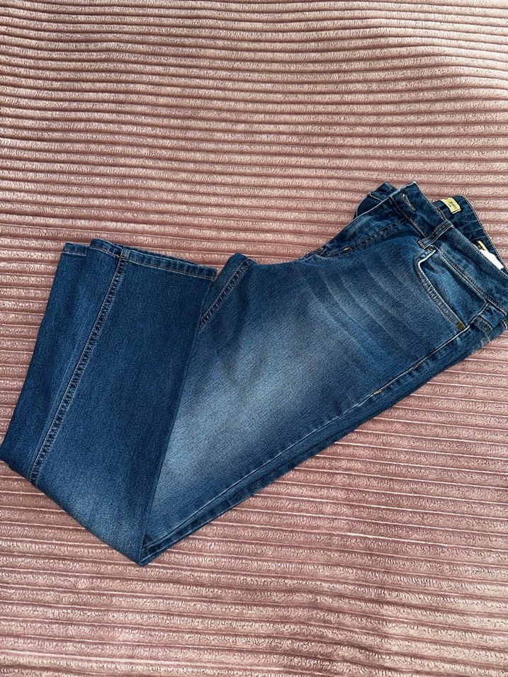 Mavi erkek çocuk Denim Pantolon - Görsel 4