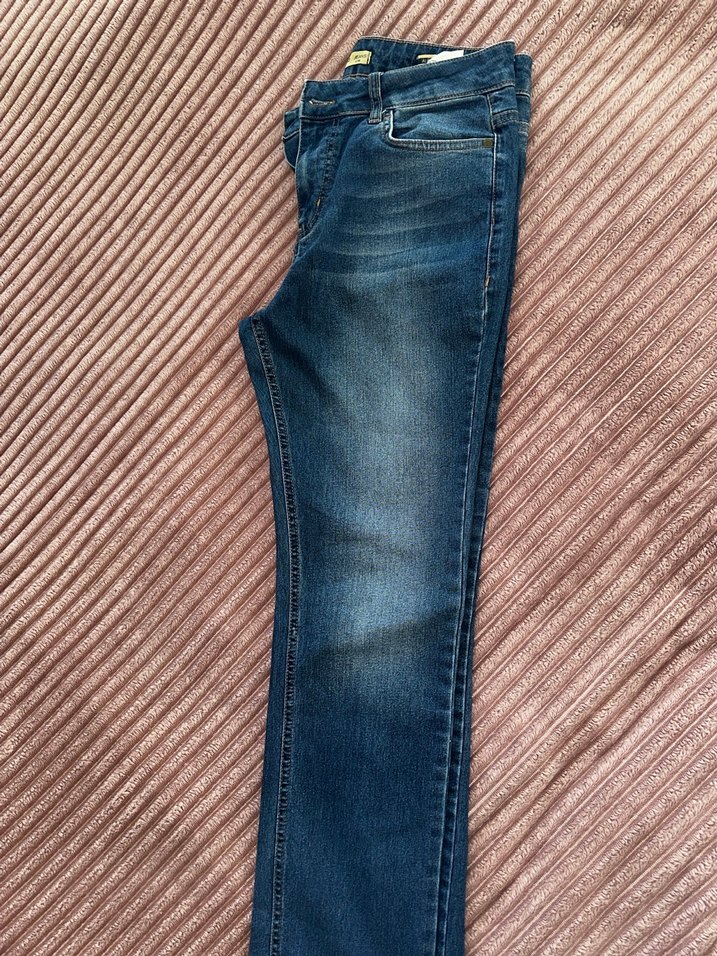 Mavi erkek çocuk Denim Pantolon - Görsel 5