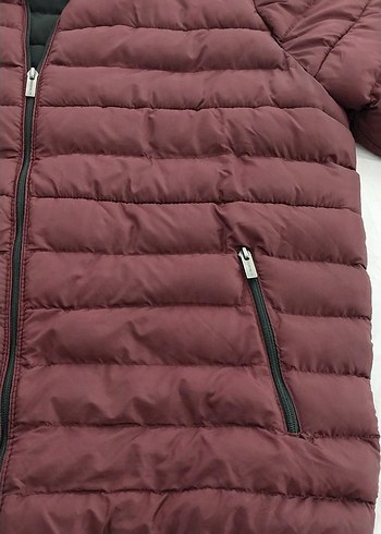 LC Waikiki Bordo Fermuarlı Kadın Kışlık Mont