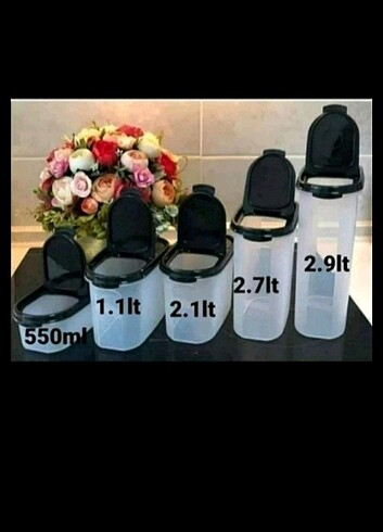 Oval set 5 parça Orjinal Tupperware sıfır ürün