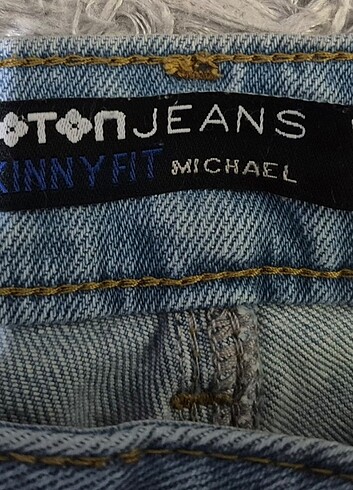 30 Beden mavi Renk Erkek koton skinny fit jeans