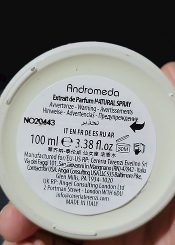 Tiziana Terenzi Andromeda 100 ml extrait - Görsel 2