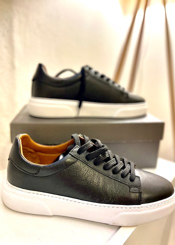 44 Beden DERIMOD Siyah Erkek sneaker Ayakkabı