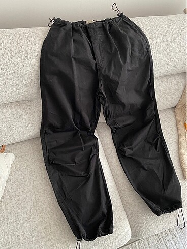 xs Beden siyah Renk Pull&Bear Paraşüt Pantolon