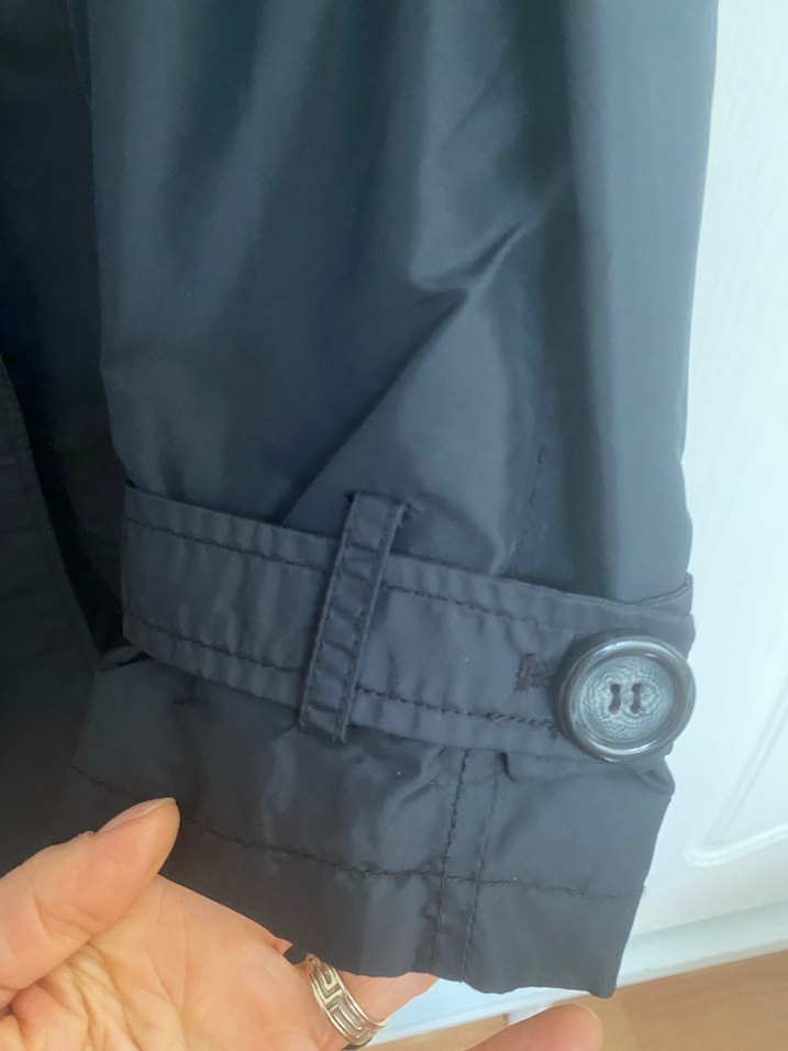 Gri Düğmeli Midi Kadın Trençkot - Görsel 5