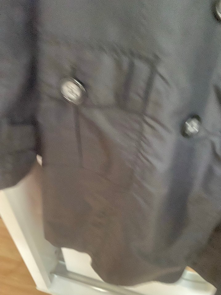 Gri Düğmeli Midi Kadın Trençkot - Görsel 3