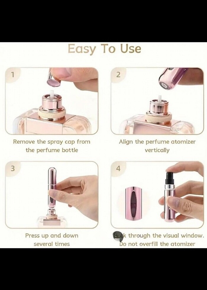 Seyahat parfüm Şişesi  - Görsel 3