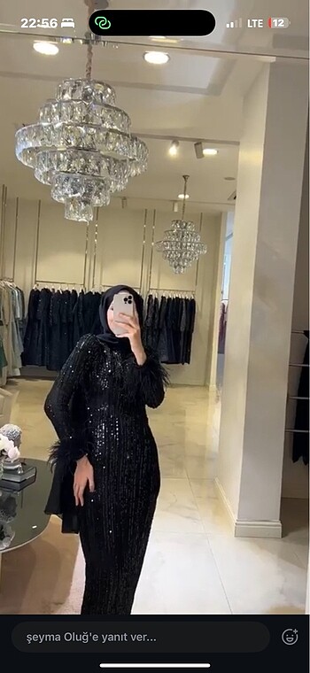 El işi taşlı elbise
