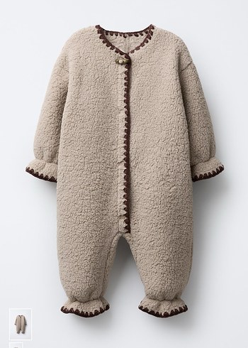 Suni yün bebek tulum - Görsel 2