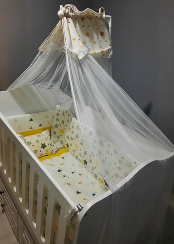 Sara Uyku Seti 70x130 Sarı yan koruma - Görsel 2