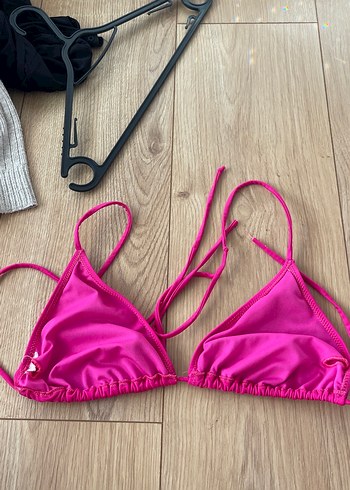 m Beden Pembe Strappy Kadın Bikini Üstü