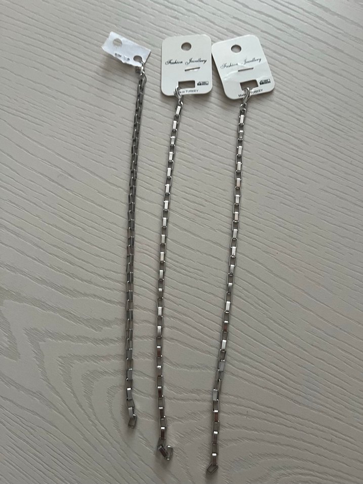 Gri Zincir Detaylı erkek El Zinciri - Görsel 2