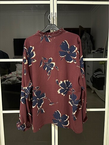 46 Beden bordo Renk Lc Bluz