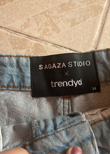 Sagaza Madrid Sagaza taşlı kot şort