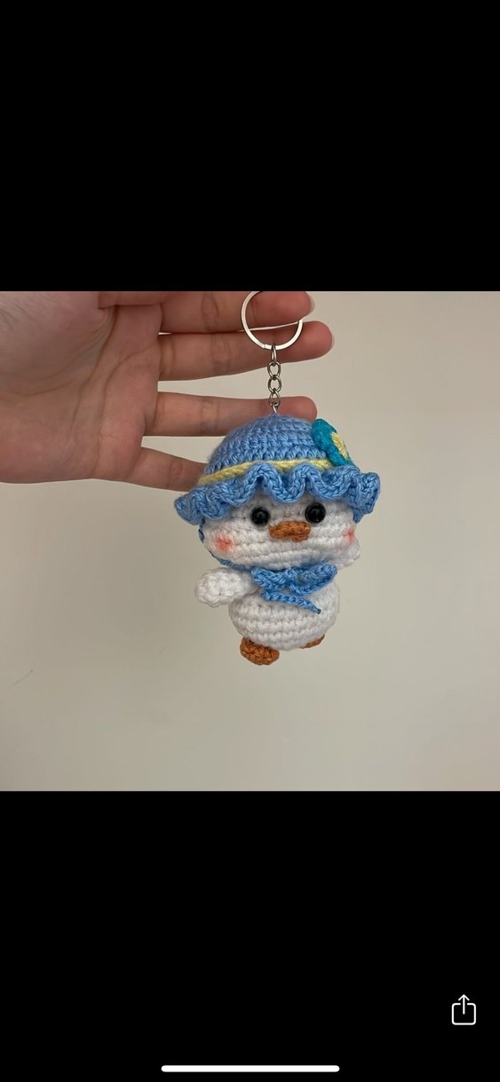 Anahtarlık el yapımı örgü - Görsel 4