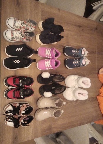 Kız Çocuk Çok Renkli Velcro Spor Ayakkabı