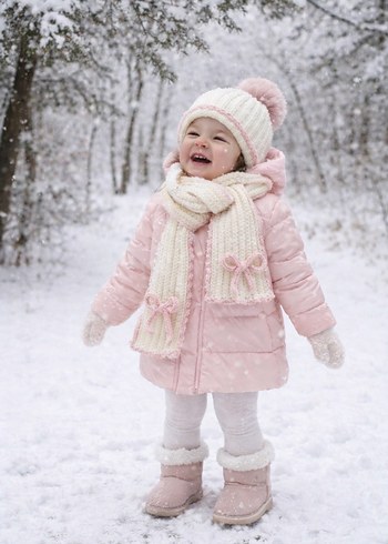 Çocuk Bere ve Atkı Seti - Görsel 5