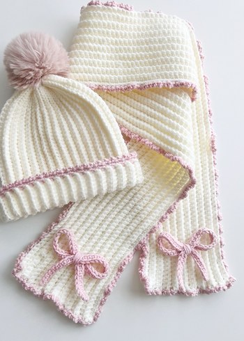 Çocuk Bere ve Atkı Seti - Görsel 2