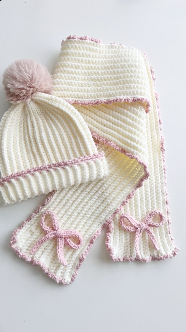 Çocuk Bere ve Atkı Seti - Görsel 2